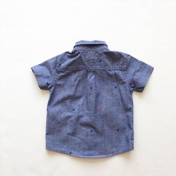 Tommy Hilfiger chambray star button down EUC 18m - Picture 4 of 4